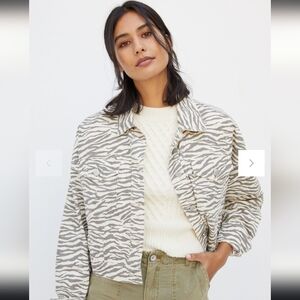 Anthropologie Mona cropped trucker jacket NWT